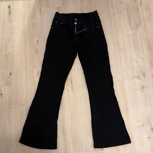 High rise Black High-Waisted Pants